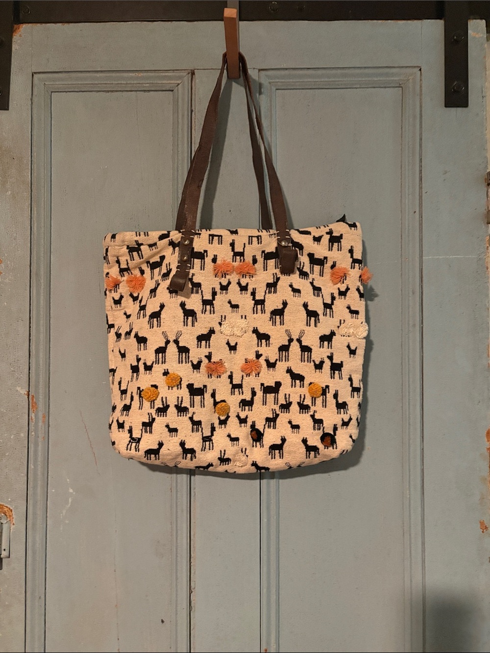 Pommed Herd" Tote Bag by Jasper & Jeera X Anthropologie